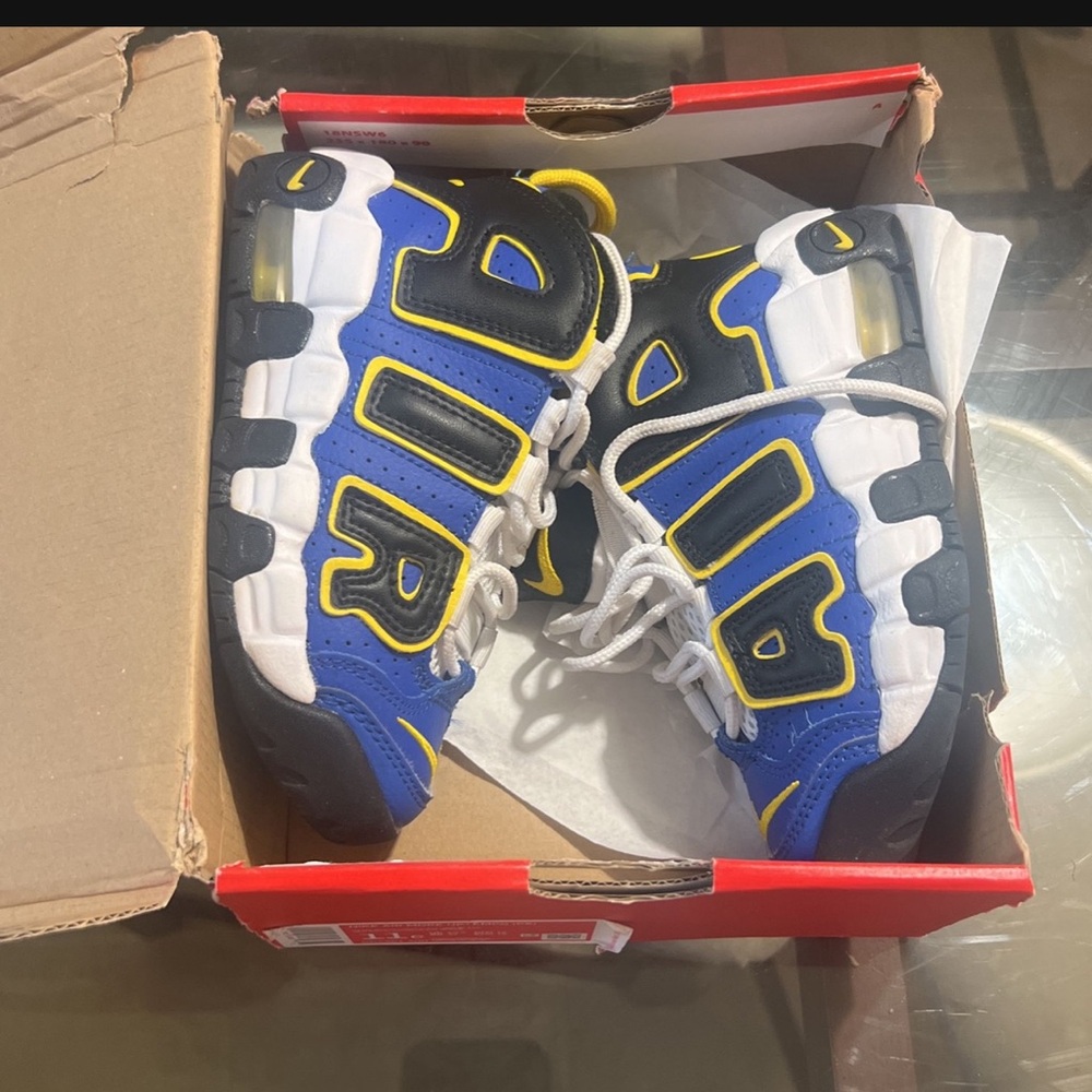Nike Kids Air More Uptempo Blue Sneakers